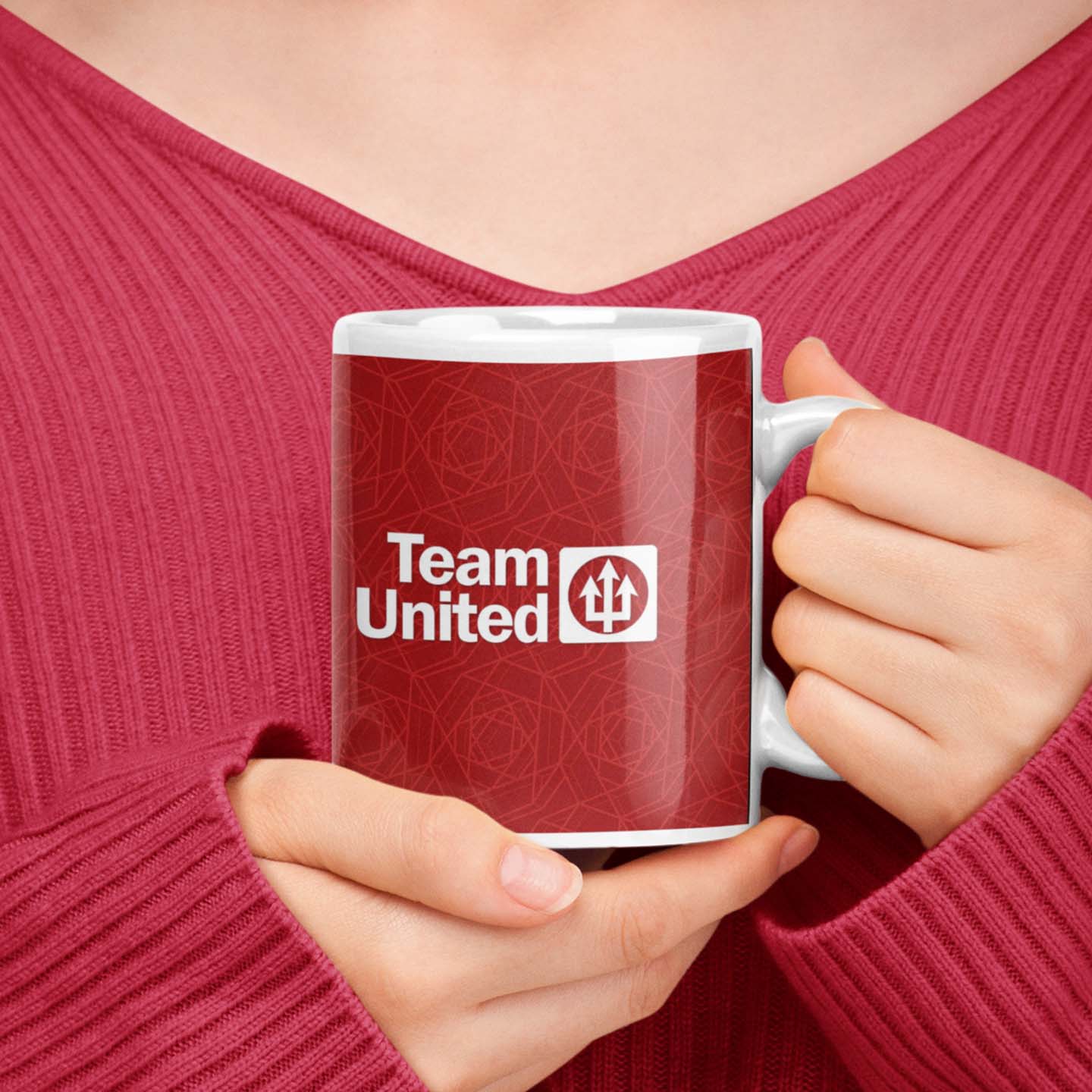 Personalised Manchester United Team United 2023-2024 Rebrand Mug