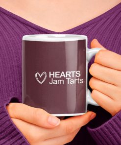 Personalised Hearts Midlothian Jam Tarts 2023-2024 Rebrand Mug